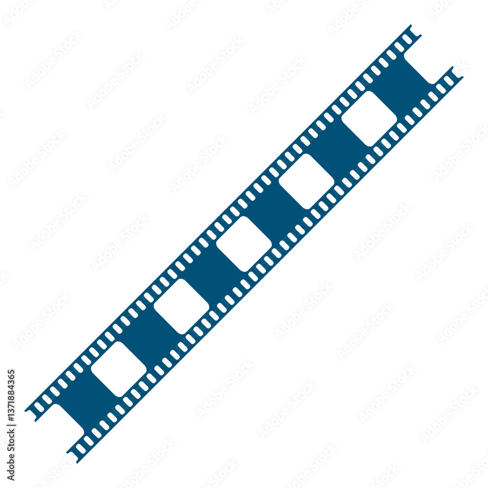 Fototapeta premium old film strip logo design