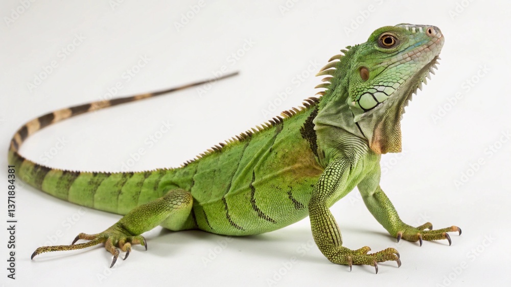 Fototapeta premium Jamaican Iguana on studio background 