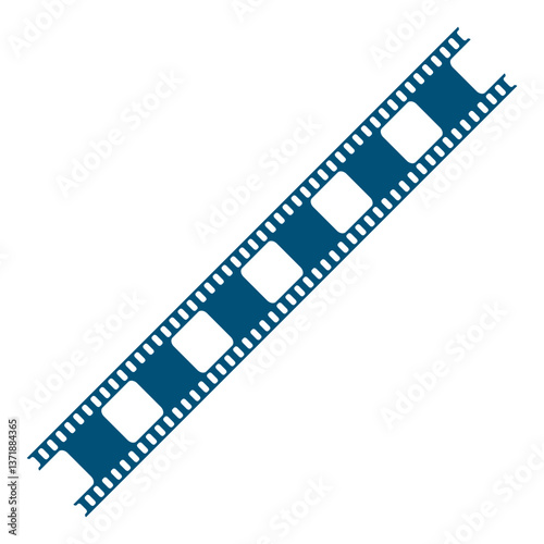 old film strip logo design