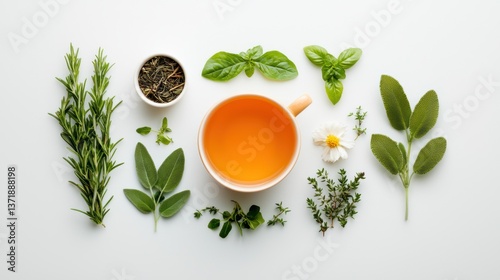 Wallpaper Mural Aromatic herbal tea selection Torontodigital.ca