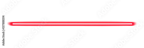 Red glowing line,  high quality png 