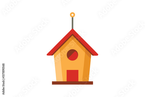 bird house isolated on white