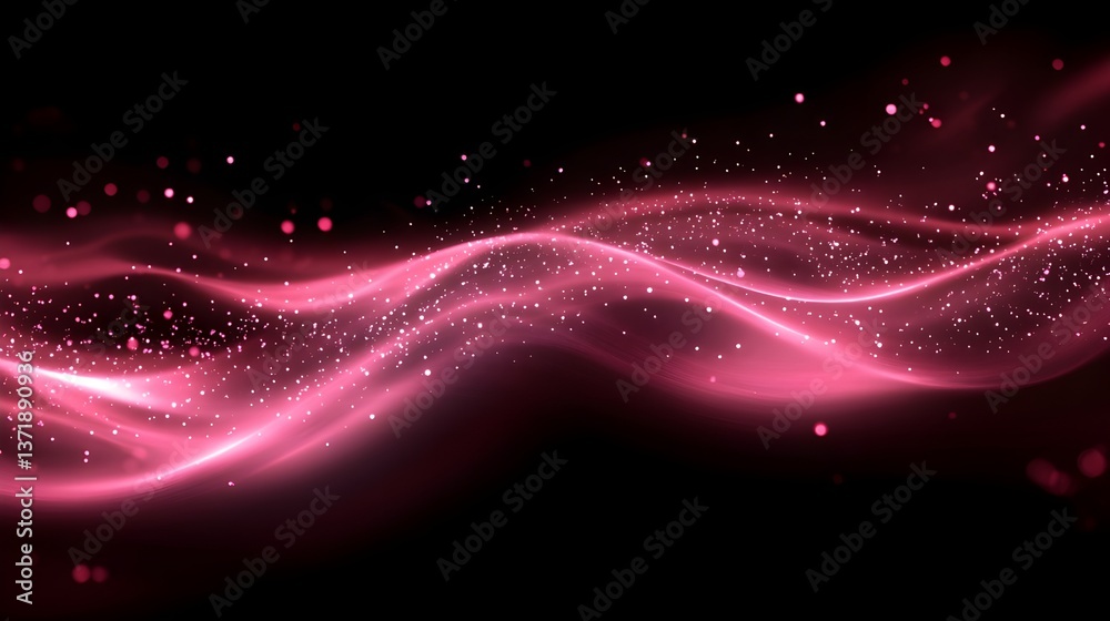 Fototapeta premium Neon_abstract_speed_rays_with_pink_energy_light_b