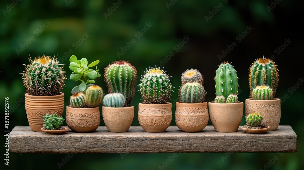 Assorted cacti in terracotta pots (2) Assorted cacti in terracotta pots (2)