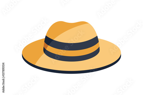 orange hat isolated on white background
