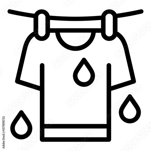 drying clothes icon