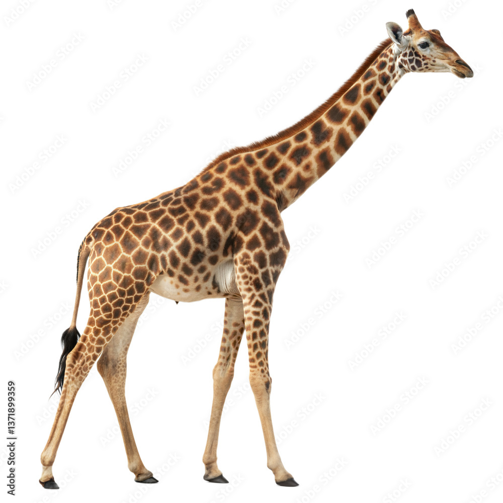 Obraz premium Giraffe AI Generated Image