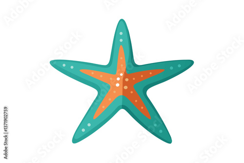 starfish on white background