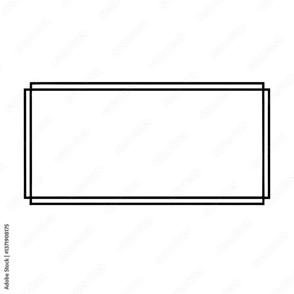 Silver and black picture frame isolated on white background Silver and black picture frame isolated on white background