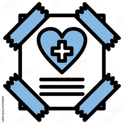 Health Promotion Blue Black Icon
