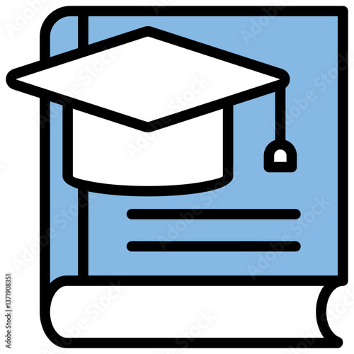 Curriculum Blue Black Icon