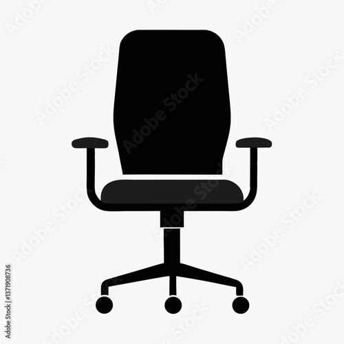 Black ergonomic office chair with wheels and adjustable features