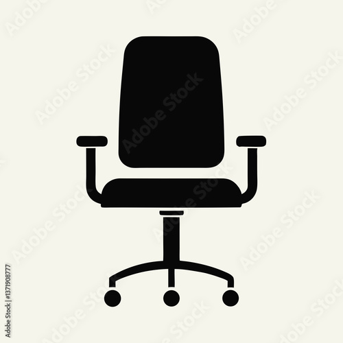 Black ergonomic office chair with wheels and adjustable features