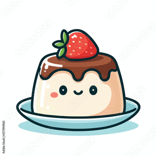cream, dessert, sweet, food, gourmet, milk, red, italian, jelly, pudding, white, vanilla, mint, sauce, background, panna, cotta, decoration, mousse, snack, delicious, plate, berry, fruit, fresh, panna
