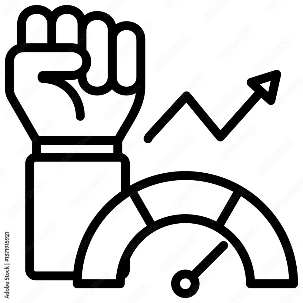 Performance Outline Icon Performance Outline Icon