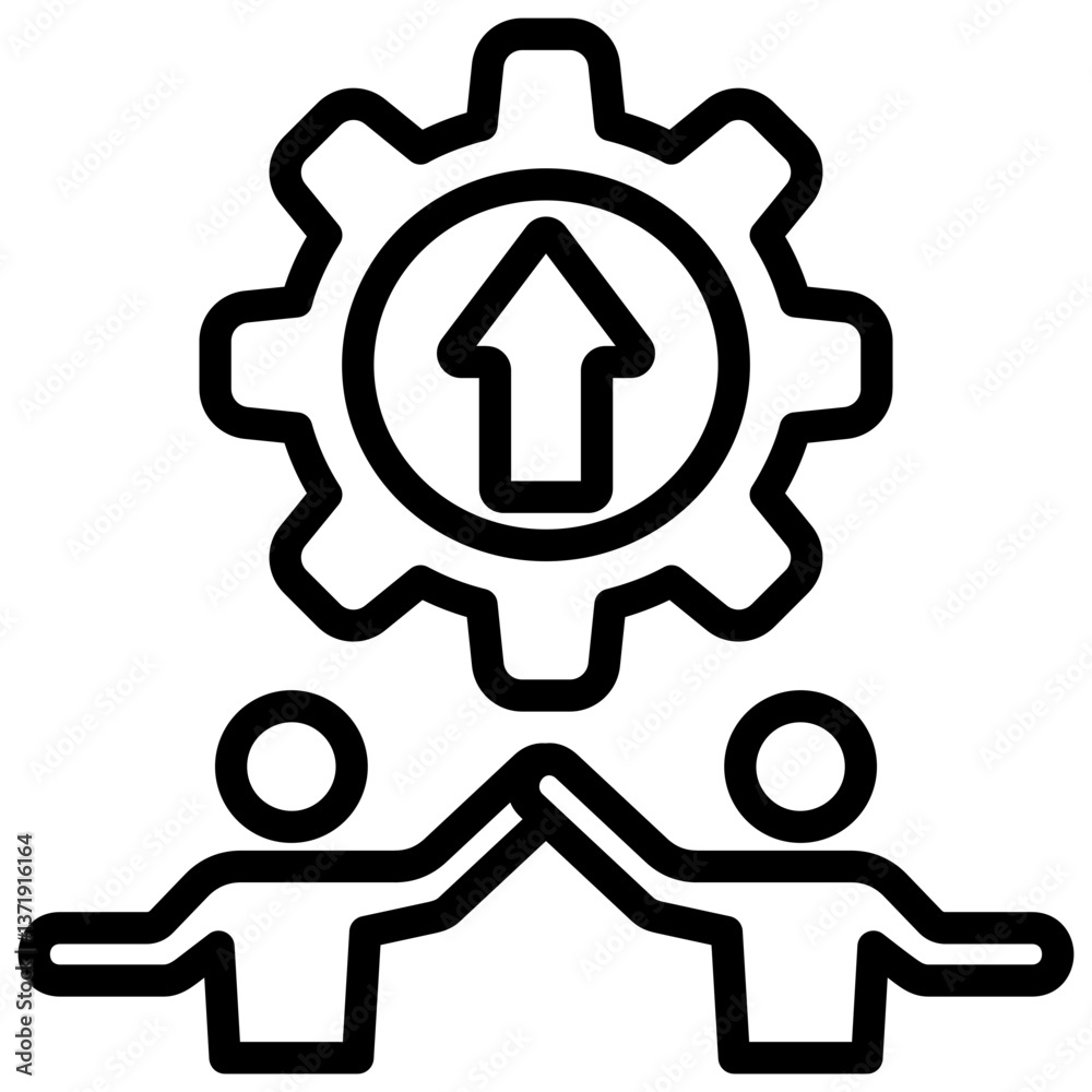 Collaboration Outline Icon Collaboration Outline Icon