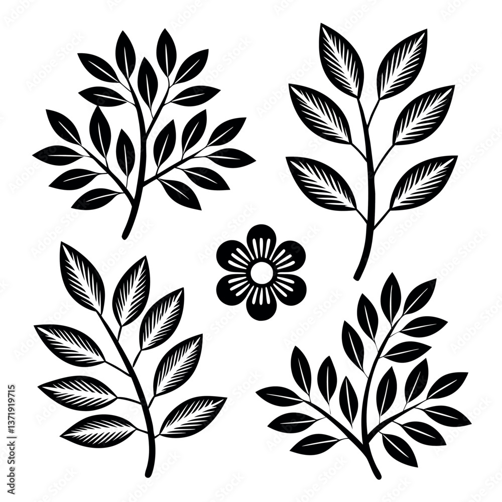 Botanical-illustration-collection-trees-flowers Botanical-illustration-collection-trees-flowers
