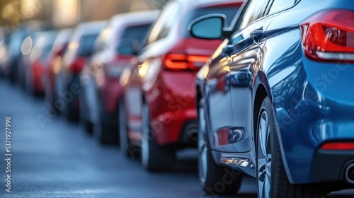 Wallpaper Mural A well-maintained row of pre-owned cars with an emphasis on their reliability and competitive prices at a used car lot. Torontodigital.ca