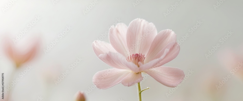 there is a pink flower with a blurry background there is a pink flower with a blurry background