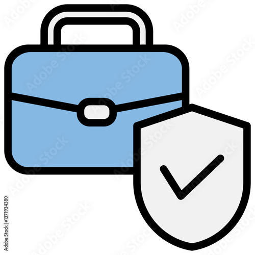 Responsibility Blue Black Icon