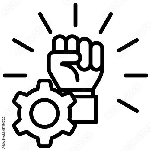 Determination Outline Icon