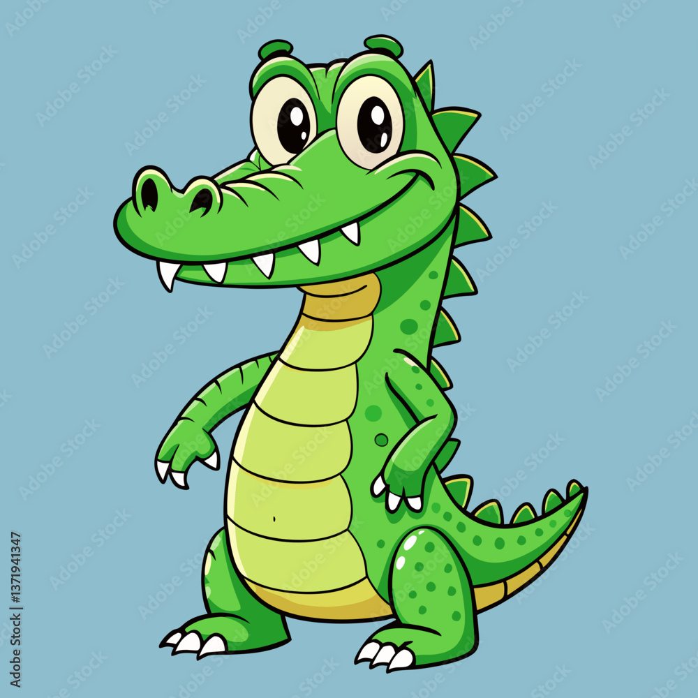 Fototapeta premium funny crocodile vector
