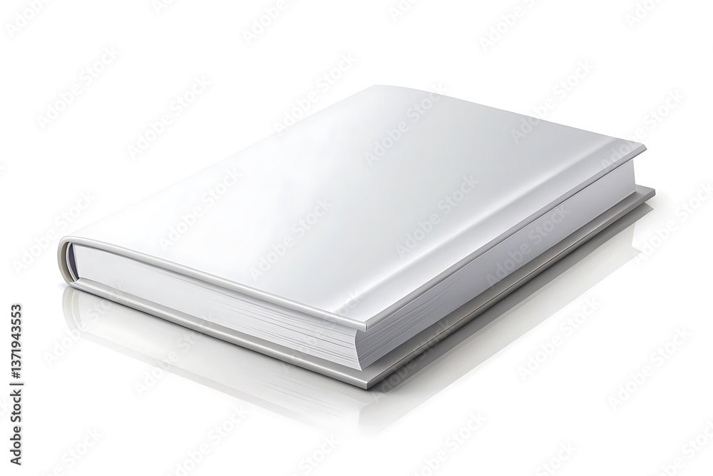 White book with a black spine White book with a black spine