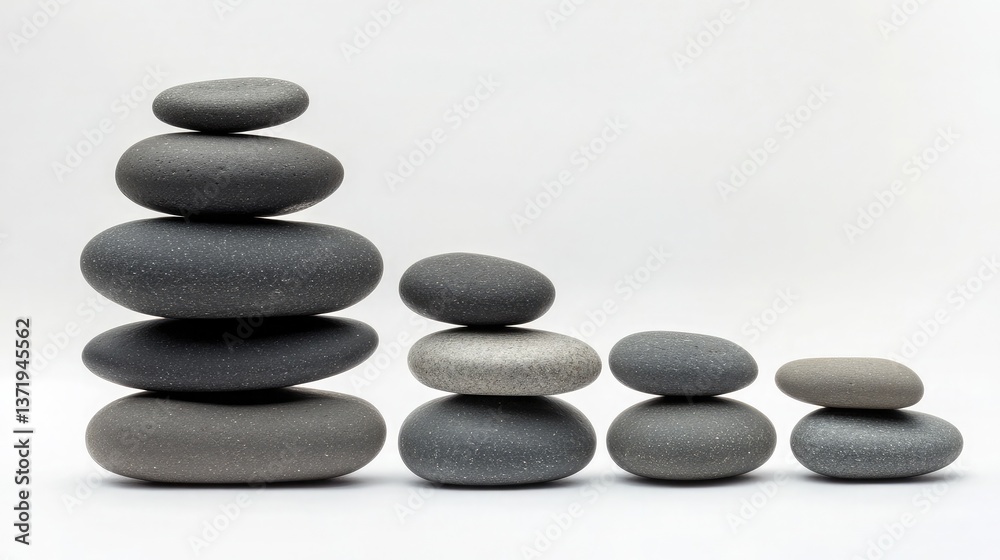 A pile of mixed-sized pebbles arranged in a natural formation. A pile of mixed-sized pebbles arranged in a natural formation.