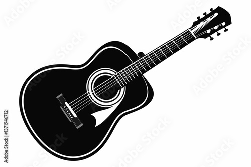 acoustic guitar silhouette