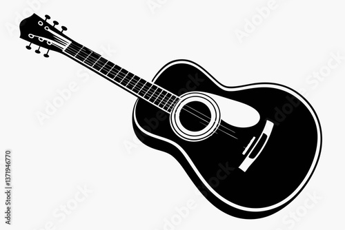 acoustic guitar silhouette