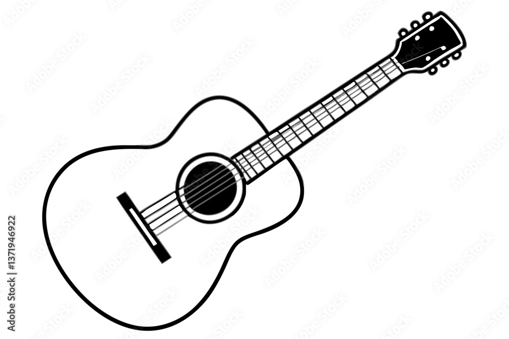 acoustic guitar silhouette acoustic guitar silhouette