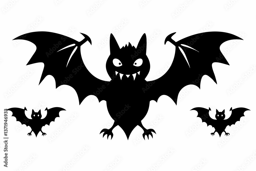 halloween bat silhouette vector halloween bat silhouette vector