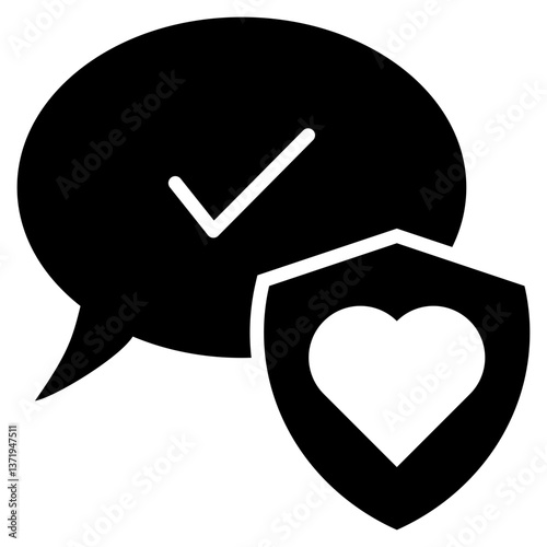 Honesty Glyph Icon