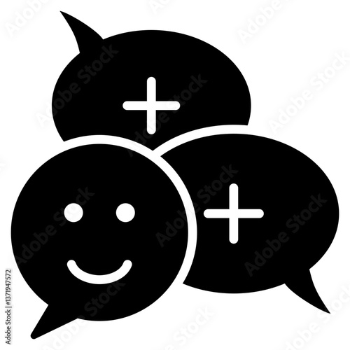 Positivity Glyph Icon
