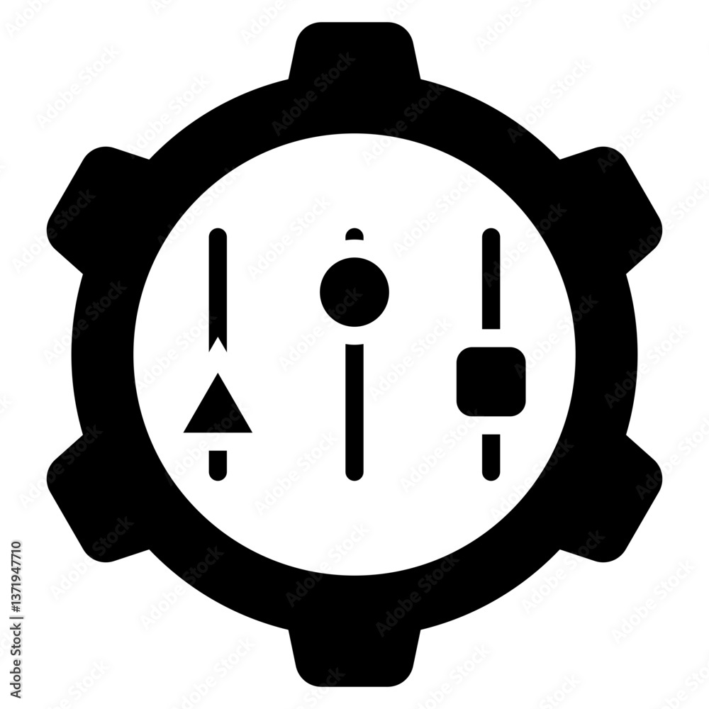 Adaptability Glyph Icon Adaptability Glyph Icon