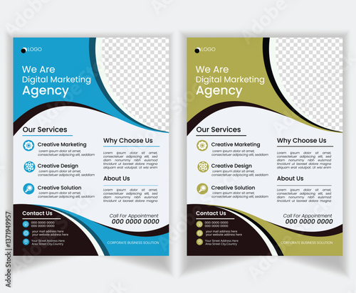 Attractive and Clean Flyer Designs for Marketing Flyer Template
