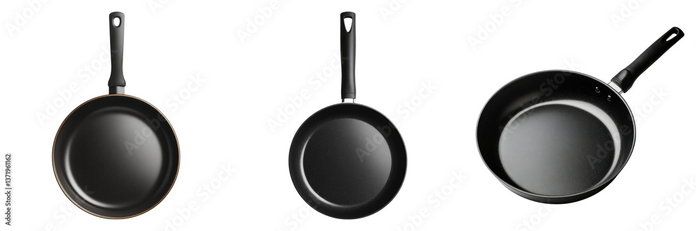 Non stick frypan isolated on transparent background. PNG , se of Non stick frypan isolated on transparent background. PNG , se of