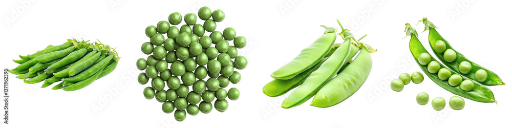 Peas isolated on transparent background. PNG , se of Peas isolated on transparent background. PNG , se of
