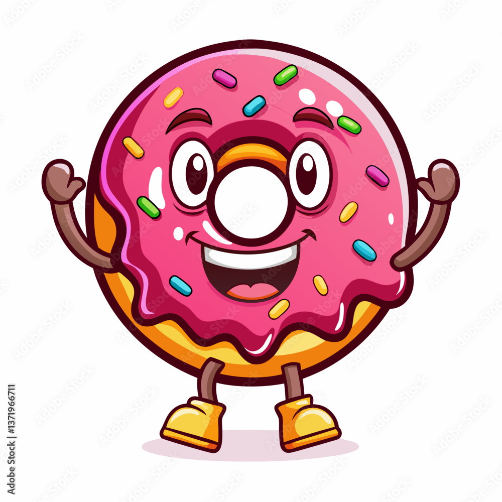Fototapeta premium donuts mascot logo