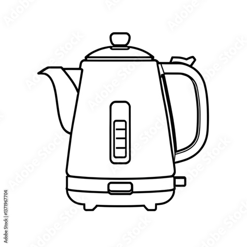 電気ケトルのイラスト｜Electric Kettle Illustration