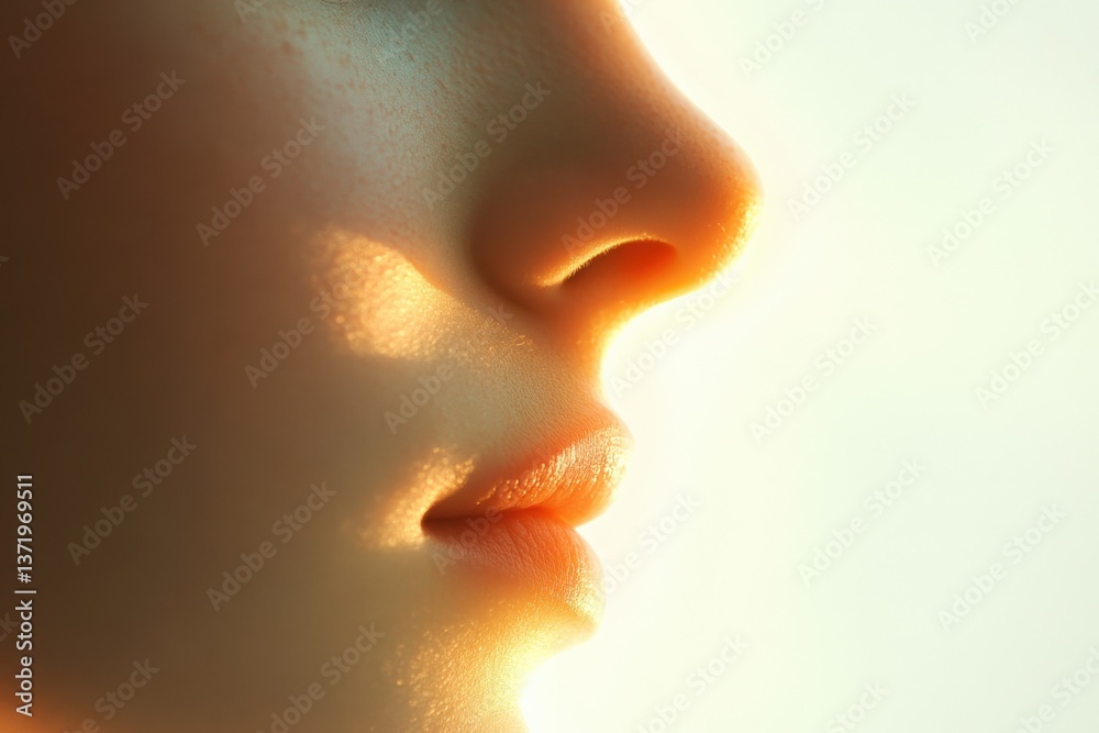 Side view of face Side view of face