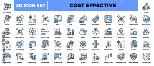 Cost Effective Iconset Blue Black
