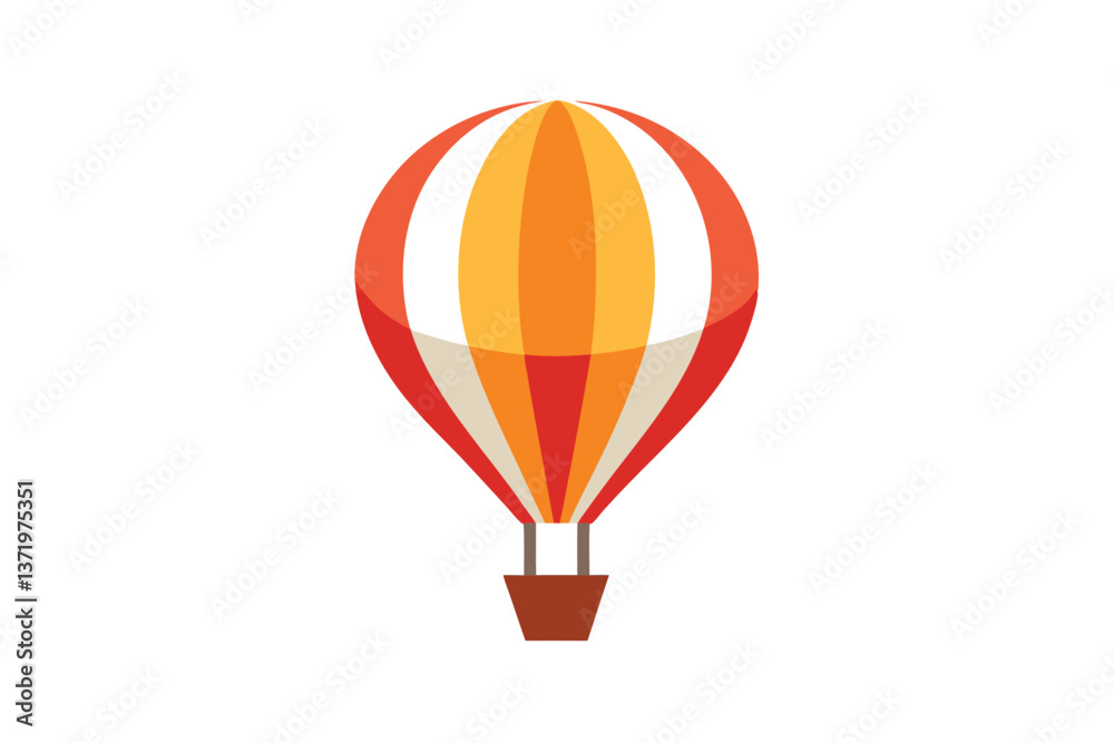Fototapeta premium hot air balloon vector illustration