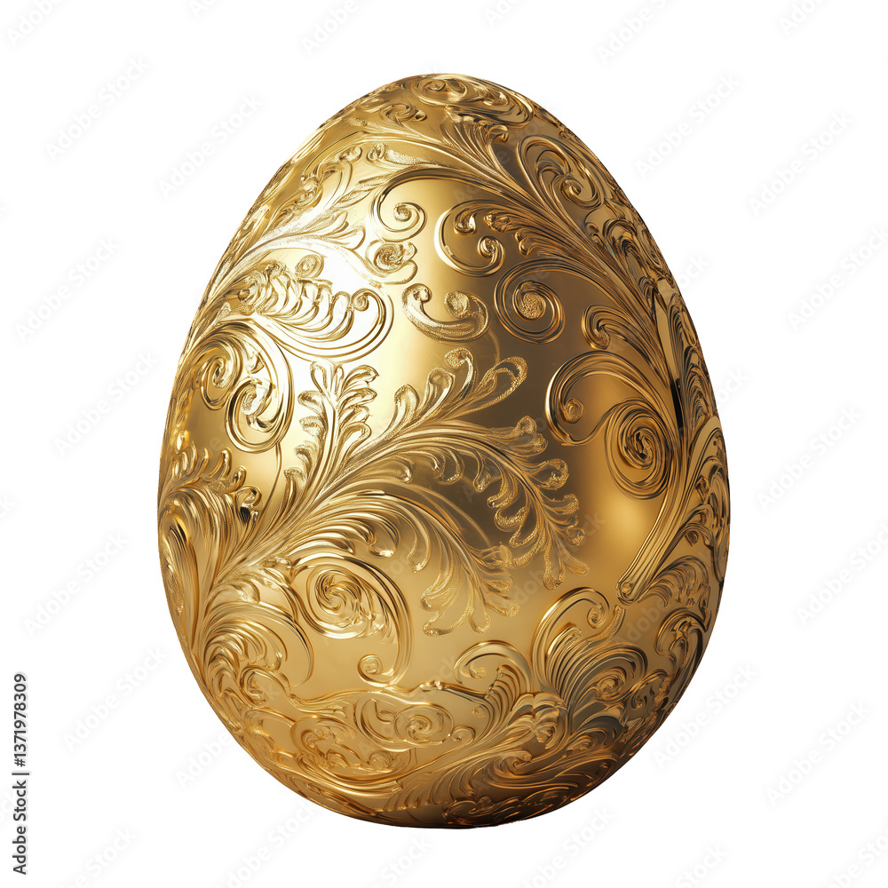 Intricately Designed Golden Egg with Elegant Floral Patterns Set Against a Black Background, Capturing the Essences of Luxury and Craftsmanship Intricately Designed Golden Egg with Elegant Floral Patterns Set Against a Black Background, Capturing the Essences of Luxury and Craftsmanship