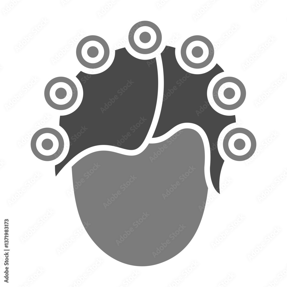 Naklejka premium Hair curler Icon