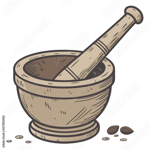 Classic Heavy-Duty Stone Mortar and Pestle Set for Grinding Spices. Perfect for: Thanksgiving, Christmas, Indian Festivals, Home Kitchens, Culinary Schools