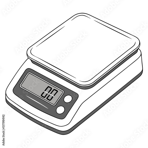 Compact Digital Kitchen Scale with Stainless Steel Surface. Perfect for: Baking Season, Christmas, Home Kitchens, Professional Bakeries, Nutrition Tracking