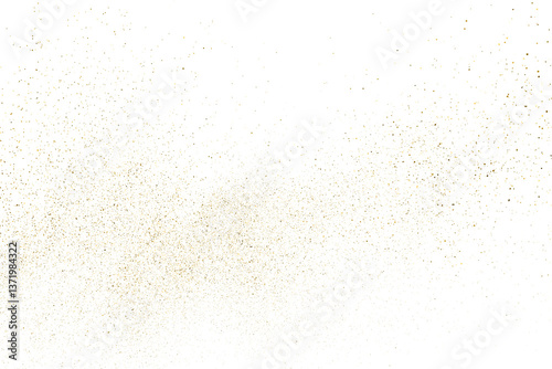 Obraz na płótnie Gold texture pattern on transparent background. Old paper surface. Light golden confetti. Yellow Illustration backdrop. PNG design element. w salonie