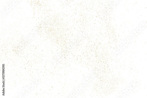 Obraz na płótnie Gold texture pattern on transparent background. Old paper surface. Light golden confetti. Yellow Illustration backdrop. PNG design element. w salonie