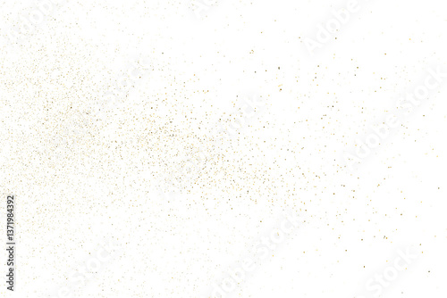 Obraz na płótnie Gold texture pattern on transparent background. Old paper surface. Light golden confetti. Yellow Illustration backdrop. PNG design element. w salonie